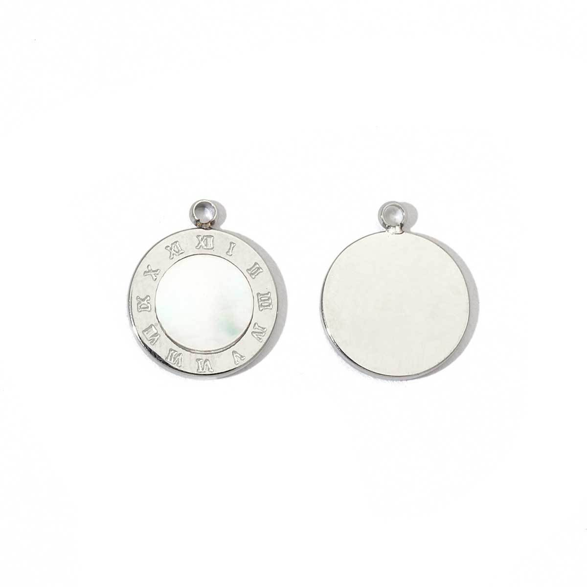 6pcs/pack Stainless Steel Cute Shell Heart DIY Charms Women Cross Trendy Sunflower Natural Stone Pendants Necklace Making Jewelry
