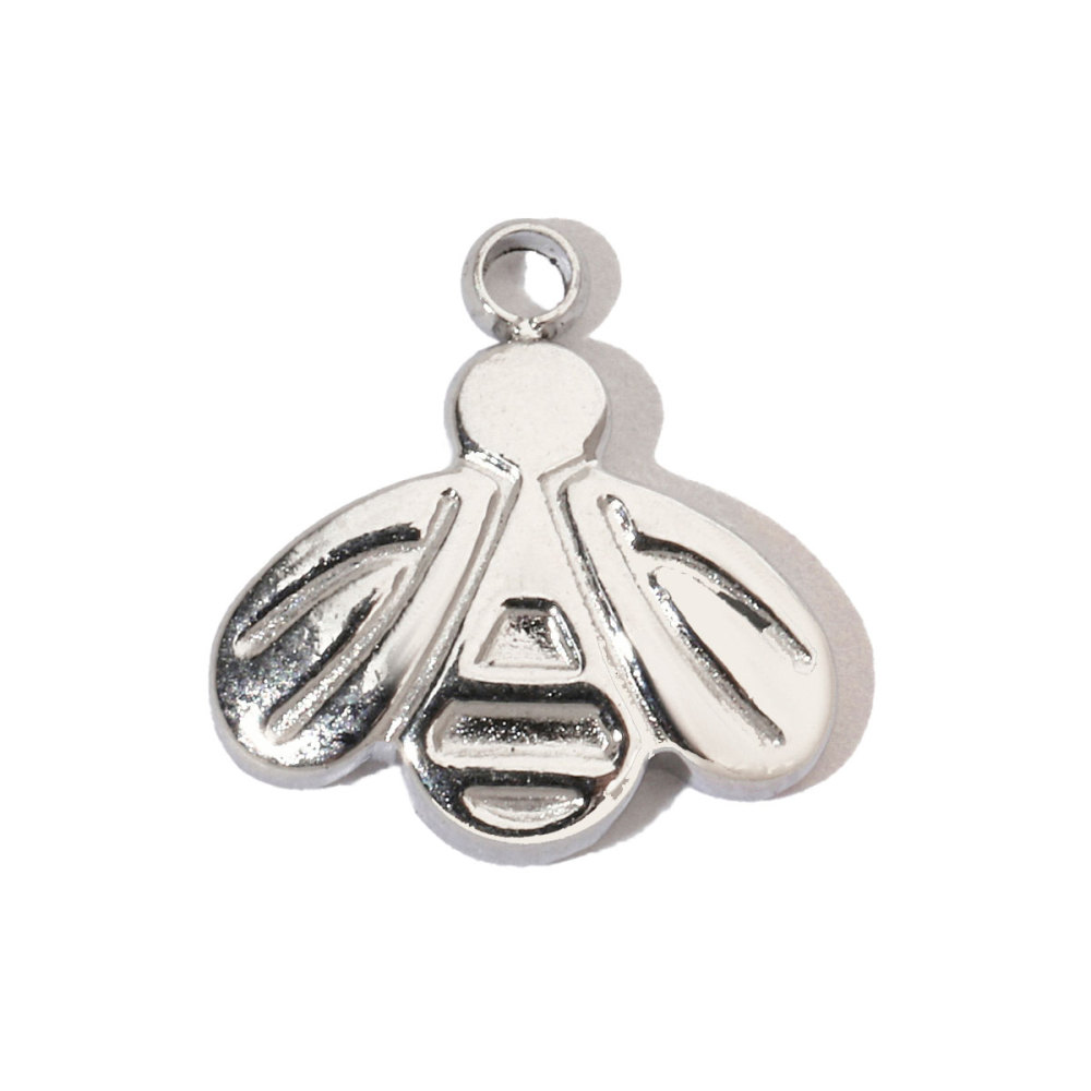 6pcs/pack Shell Bee Stainless Steel Diy Charms Women Star Clover Seahorse Earring Necklace Making Dog Paw Fox Pendant Wholesale