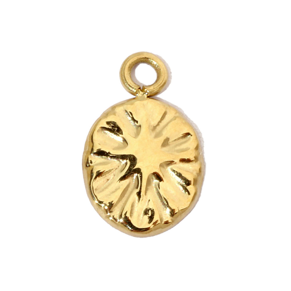 6pcs/pack Spider Bee Stainless Steel Diy Charms Women Star Clover Seahorse Earring Necklace Making Dog Paw Sun Pendant