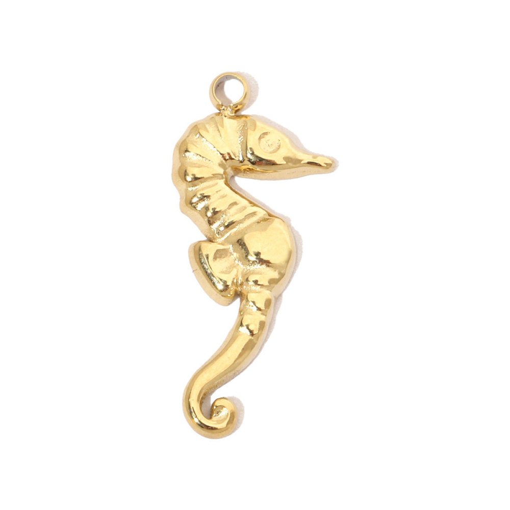 6pcs/pack Spider Bee Stainless Steel Diy Charms Women Star Clover Seahorse Earring Necklace Making Dog Paw Sun Pendant