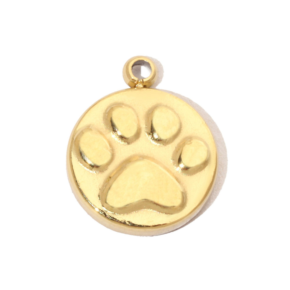 6pcs/pack Spider Bee Stainless Steel Diy Charms Women Star Clover Seahorse Earring Necklace Making Dog Paw Sun Pendant