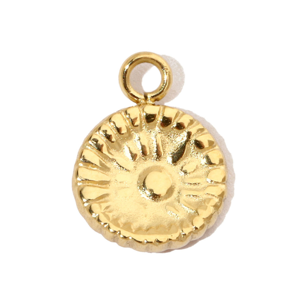 6pcs/pack Spider Bee Stainless Steel Diy Charms Women Star Clover Seahorse Earring Necklace Making Dog Paw Sun Pendant