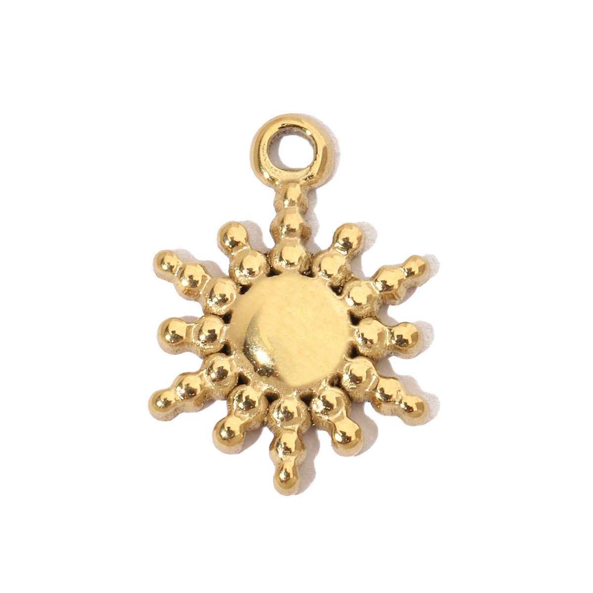 6pcs/pack Spider Bee Stainless Steel Diy Charms Women Star Clover Seahorse Earring Necklace Making Dog Paw Sun Pendant