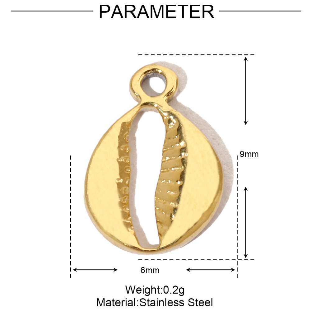 6pcs/pack Spider Bee Stainless Steel Diy Charms Women Star Clover Seahorse Earring Necklace Making Dog Paw Sun Pendant