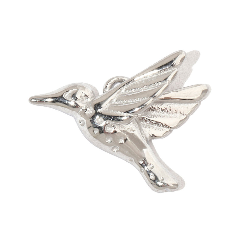 6pcs/pack Hummingbird Flower Stainless Steel Diy Charms Women Evil Eye Lobster Earring Necklace Making Conch Clover Snake Pendant