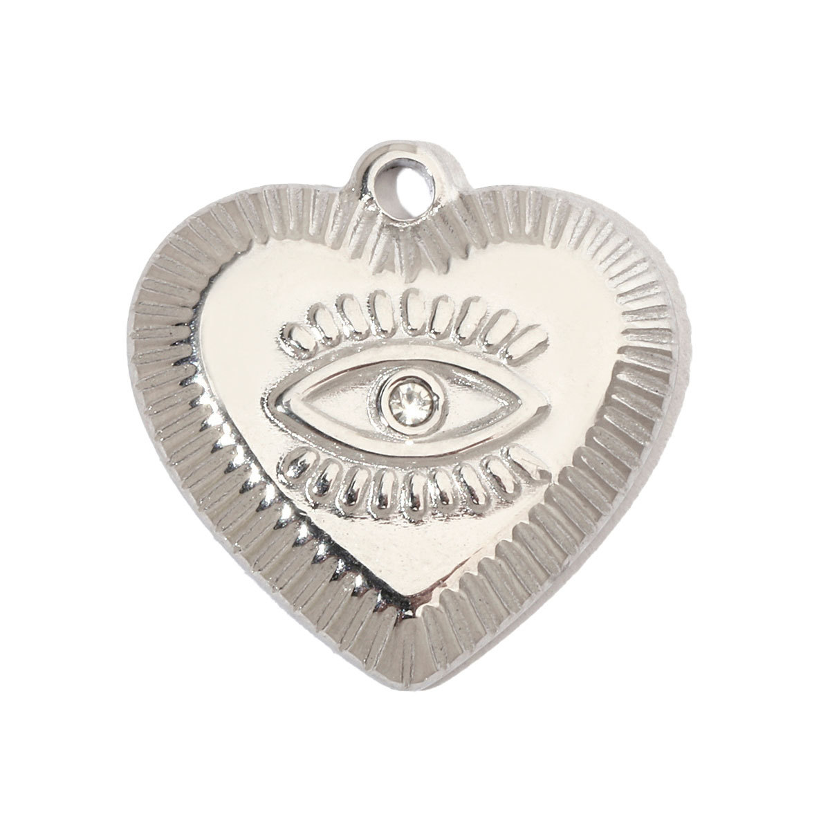 6pcs/pack Hummingbird Flower Stainless Steel Diy Charms Women Evil Eye Lobster Earring Necklace Making Conch Clover Snake Pendant