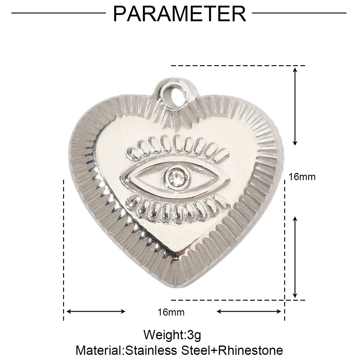 6pcs/pack Hummingbird Flower Stainless Steel Diy Charms Women Evil Eye Lobster Earring Necklace Making Conch Clover Snake Pendant