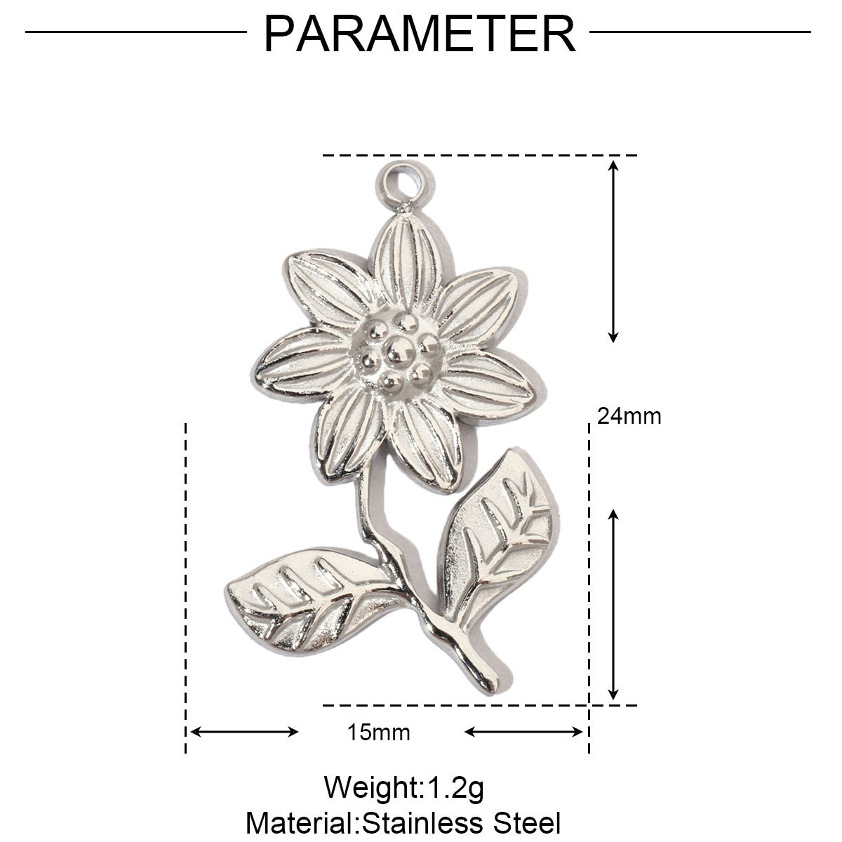 6pcs/pack Hummingbird Flower Stainless Steel Diy Charms Women Evil Eye Lobster Earring Necklace Making Conch Clover Snake Pendant