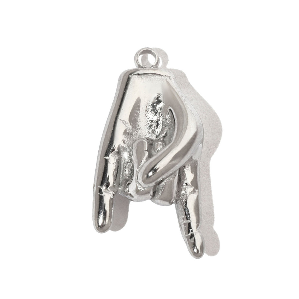 6pcs/pack Hummingbird Flower Stainless Steel Diy Charms Women Evil Eye Lobster Earring Necklace Making Conch Clover Snake Pendant