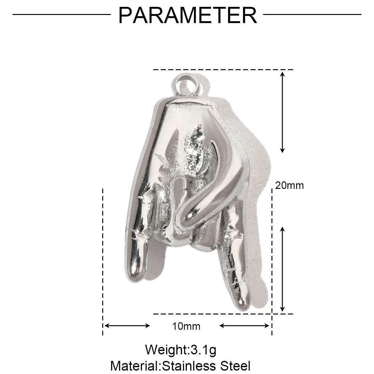 6pcs/pack Hummingbird Flower Stainless Steel Diy Charms Women Evil Eye Lobster Earring Necklace Making Conch Clover Snake Pendant