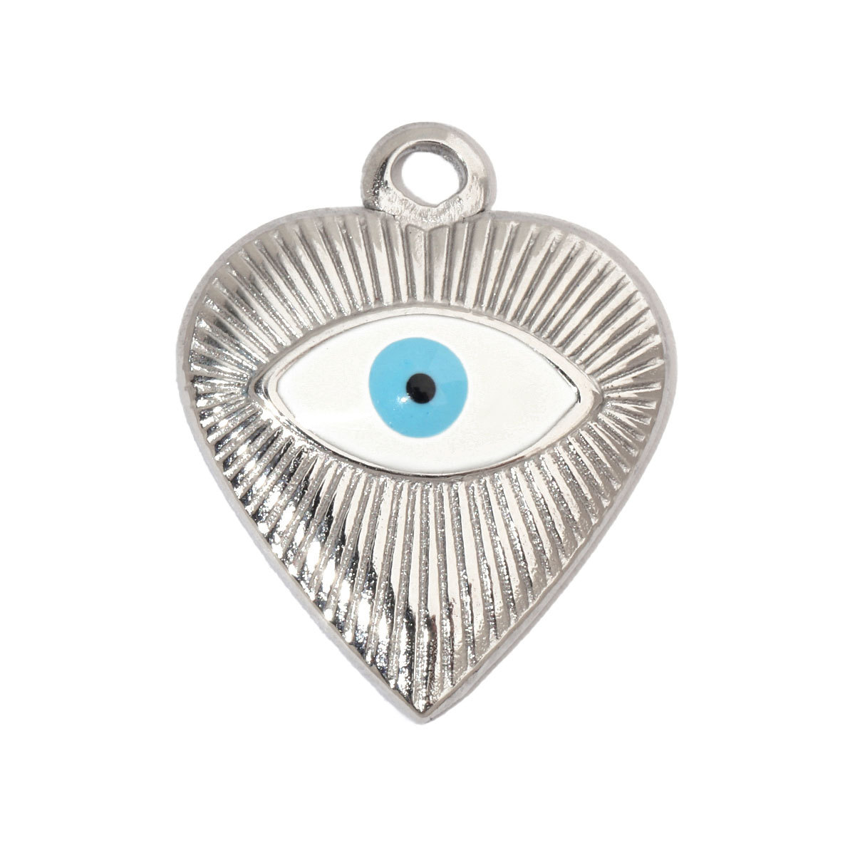 6pcs/pack Hummingbird Flower Stainless Steel Diy Charms Women Evil Eye Lobster Earring Necklace Making Conch Clover Snake Pendant