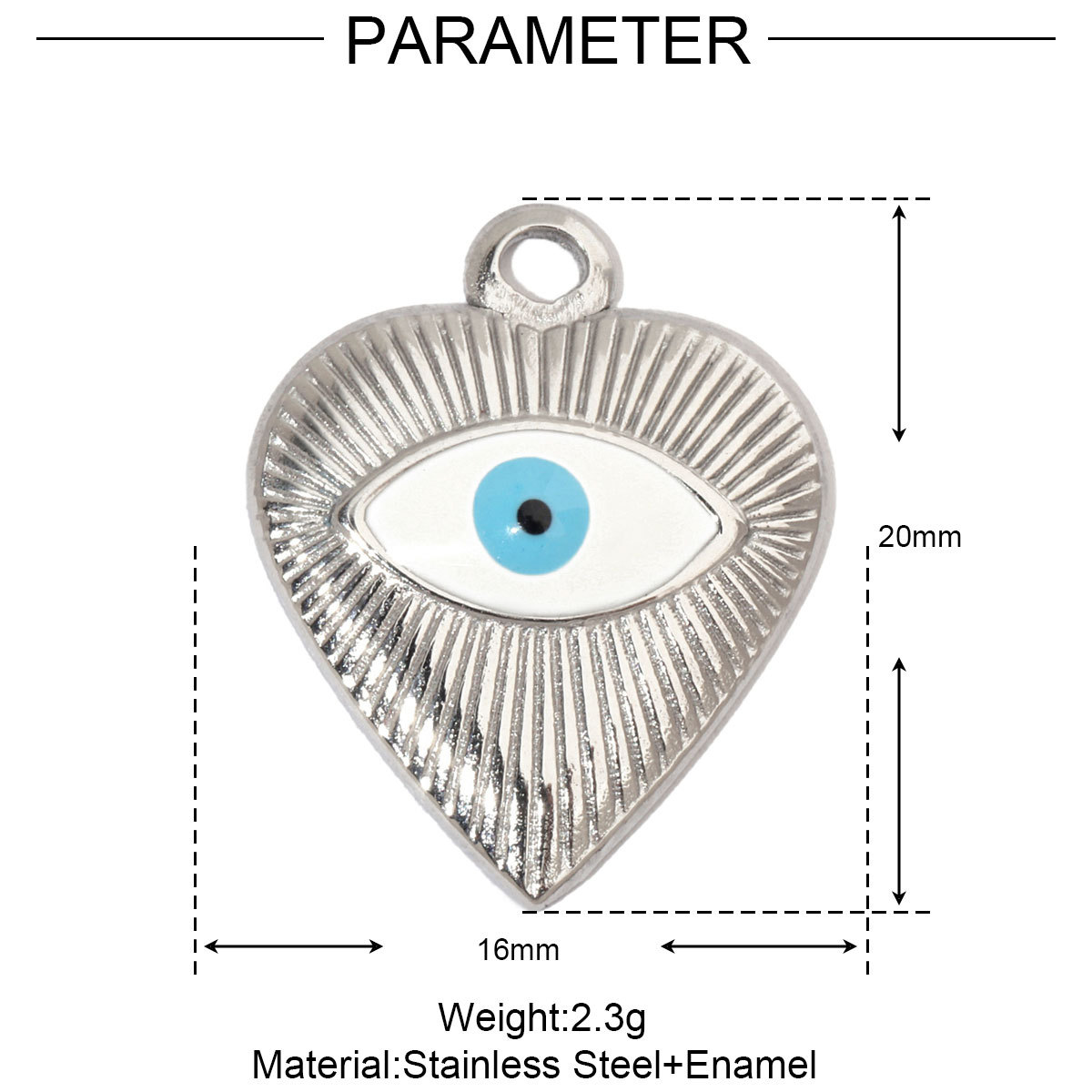 6pcs/pack Hummingbird Flower Stainless Steel Diy Charms Women Evil Eye Lobster Earring Necklace Making Conch Clover Snake Pendant