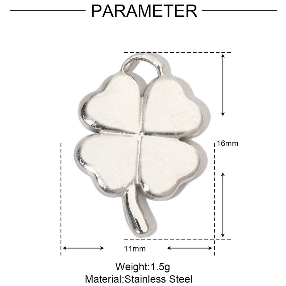 6pcs/pack Hummingbird Flower Stainless Steel Diy Charms Women Evil Eye Lobster Earring Necklace Making Conch Clover Snake Pendant