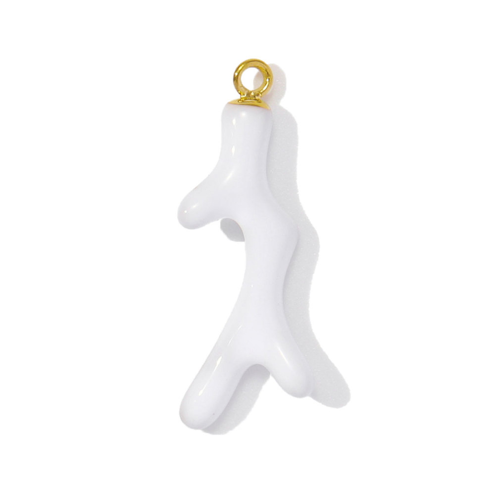 6pcs/pack Stainless Steel Enamel Coral Diy Earring Charms Woman Conch Shell Necklace Pendants Colorful Jewelry Wholesale