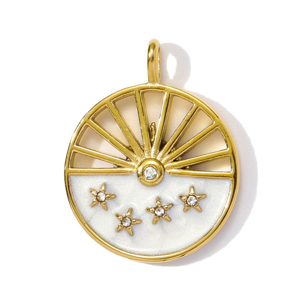 6pcs/pack Stainless Steel Enamel Evil Eye Whaterdrop Diy Charms Woman Chilli Heart Angel Necklace Pendants Lollipop Jewelry Wholesale