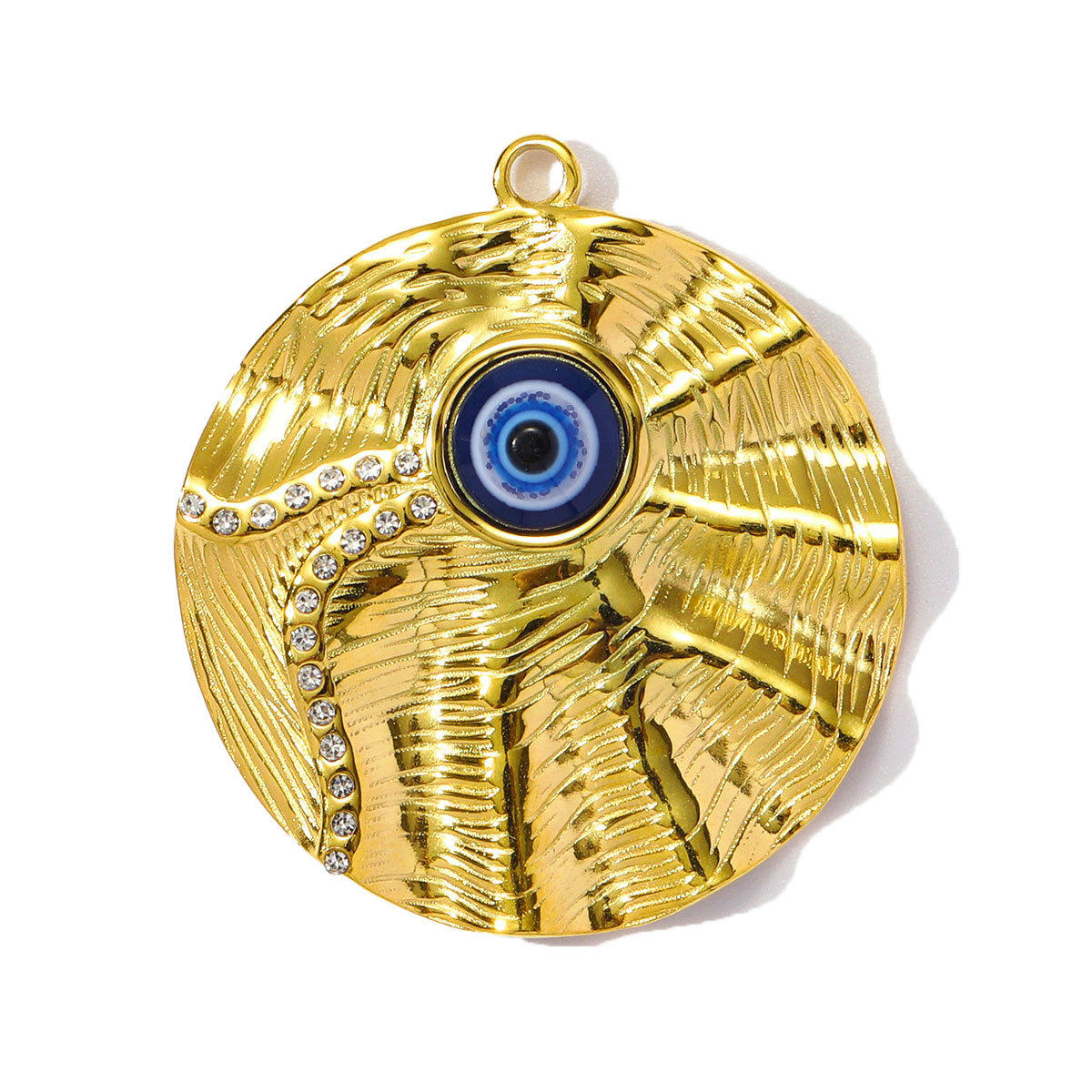 6pcs/pack Wholesale Stainless Steel Enamel Heart Evil Eye Diy Earring Charms Square Butterfly Necklace Pendants Sea Anemone Jewelry