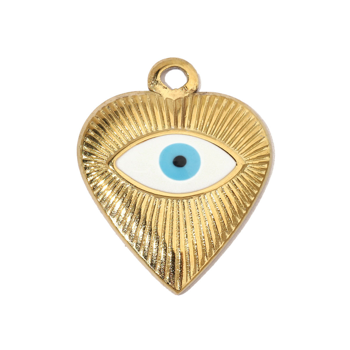 6pcs/pack Conch Heart Mom Stainless Steel Diy Charms Women Evil Eye Clover Earring Necklace Making Elephant Jewelry Pendant