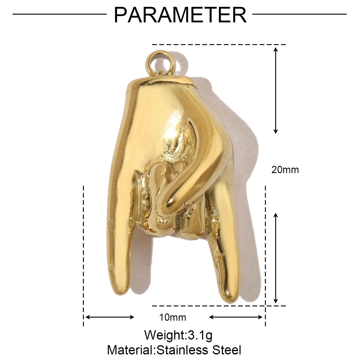 6pcs/pack Conch Heart Mom Stainless Steel Diy Charms Women Evil Eye Clover Earring Necklace Making Elephant Jewelry Pendant