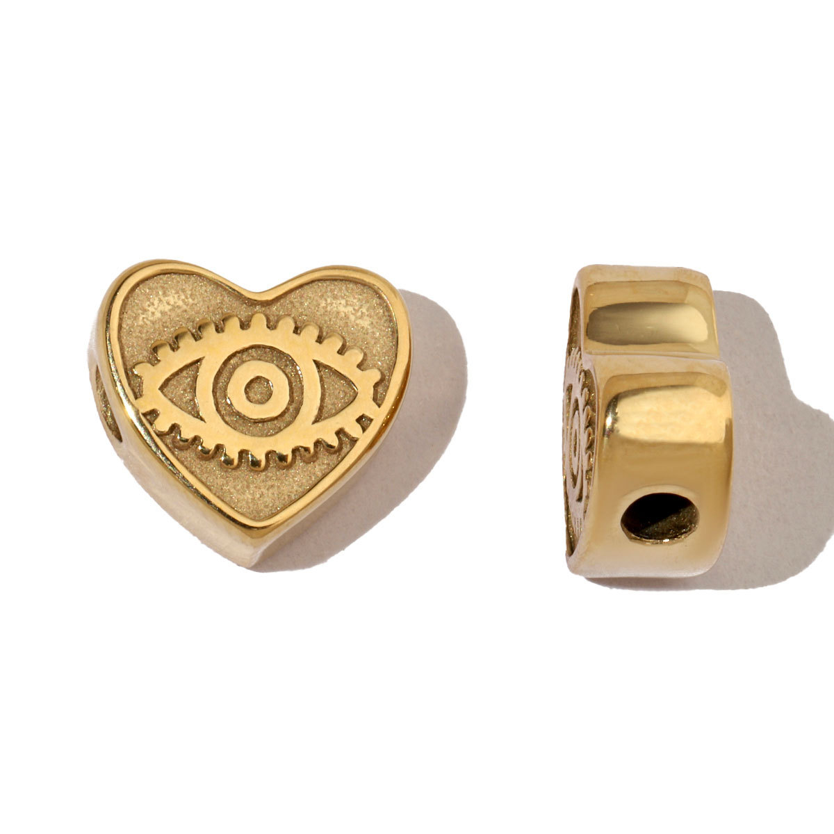 6pcs/pack Conch Heart Mom Stainless Steel Diy Charms Women Evil Eye Clover Earring Necklace Making Elephant Jewelry Pendant
