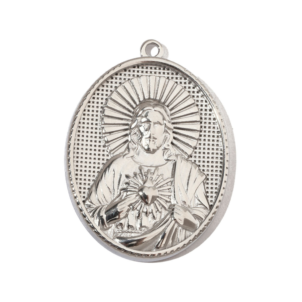 6pcs/pack Religious Jesus Stainless Steel Diy Charms Men God Cross Earring Necklace Making The Virgin Mary Jewelry Pendant