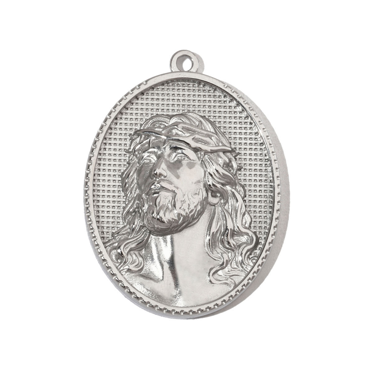 6pcs/pack Religious Jesus Stainless Steel Diy Charms Men God Cross Earring Necklace Making The Virgin Mary Jewelry Pendant