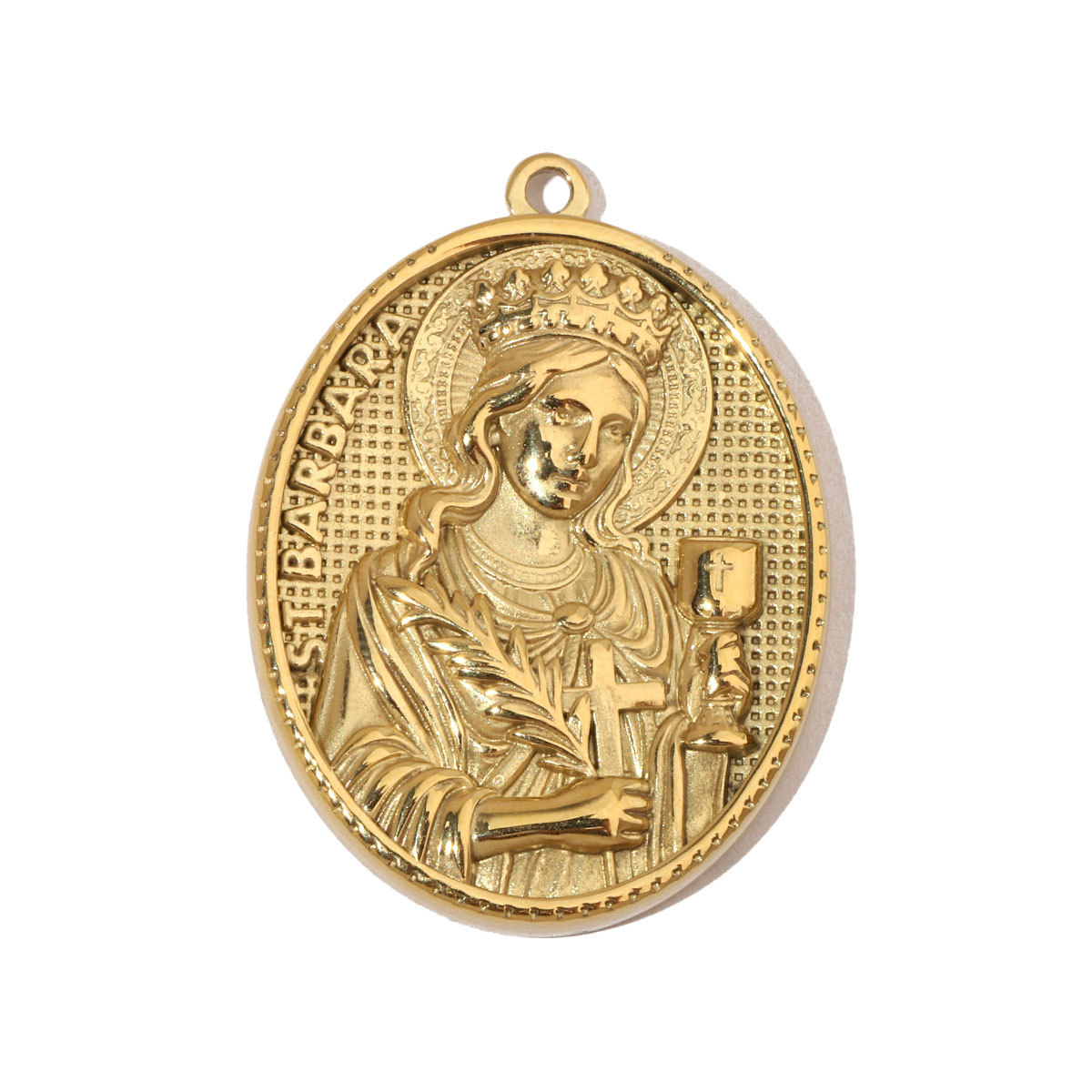 6pcs/pack Religious Jesus Stainless Steel Diy Charms Men God Cross Earring Necklace Making The Virgin Mary Jewelry Pendant
