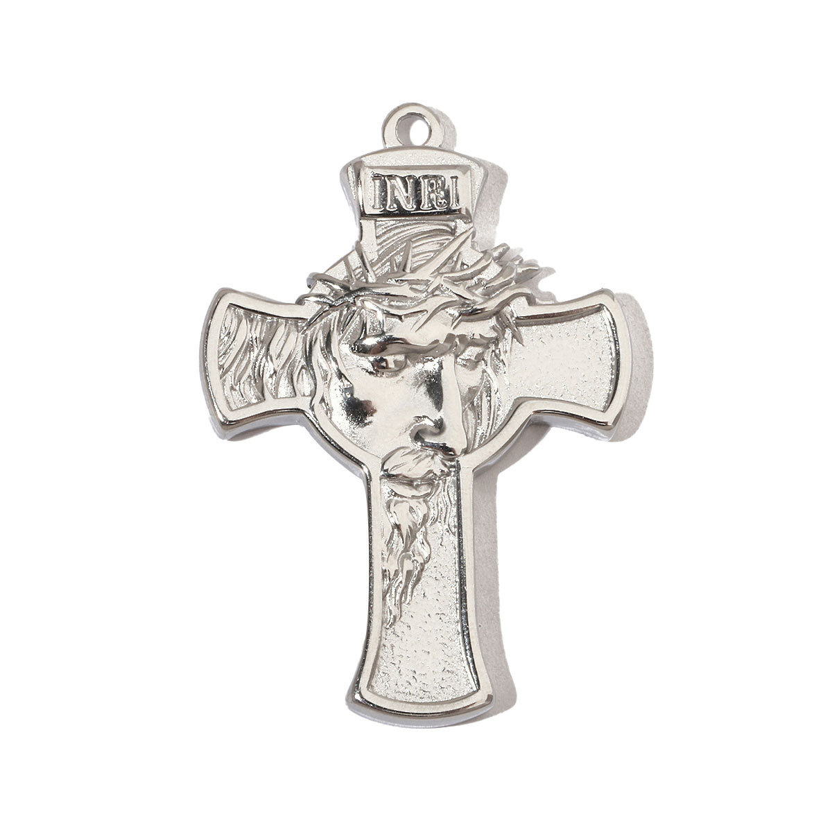 6pcs/pack Religious Jesus Stainless Steel Diy Charms Men God Cross Earring Necklace Making The Virgin Mary Jewelry Pendant