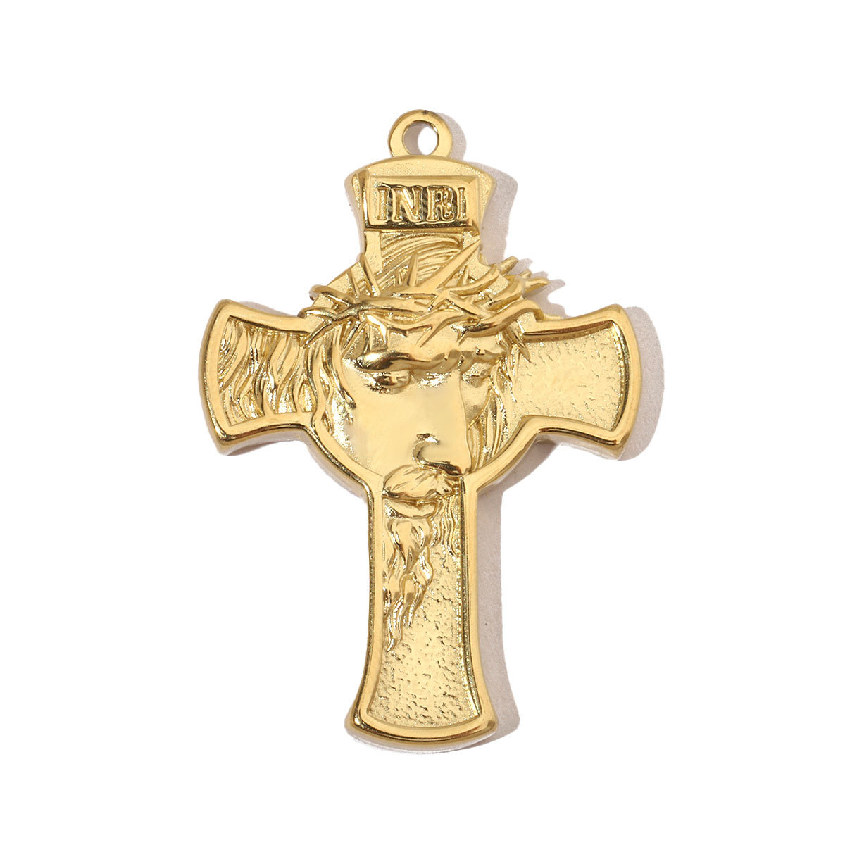 6pcs/pack Religious Jesus Stainless Steel Diy Charms Men God Cross Earring Necklace Making The Virgin Mary Jewelry Pendant