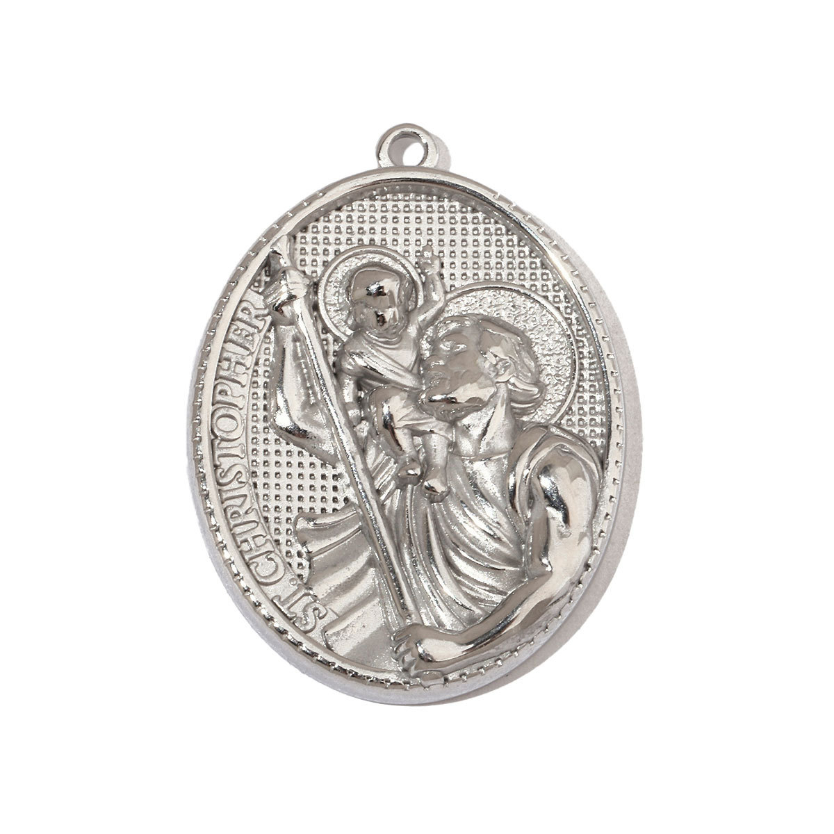 6pcs/pack Religious Jesus Stainless Steel Diy Charms Men God Cross Earring Necklace Making The Virgin Mary Jewelry Pendant