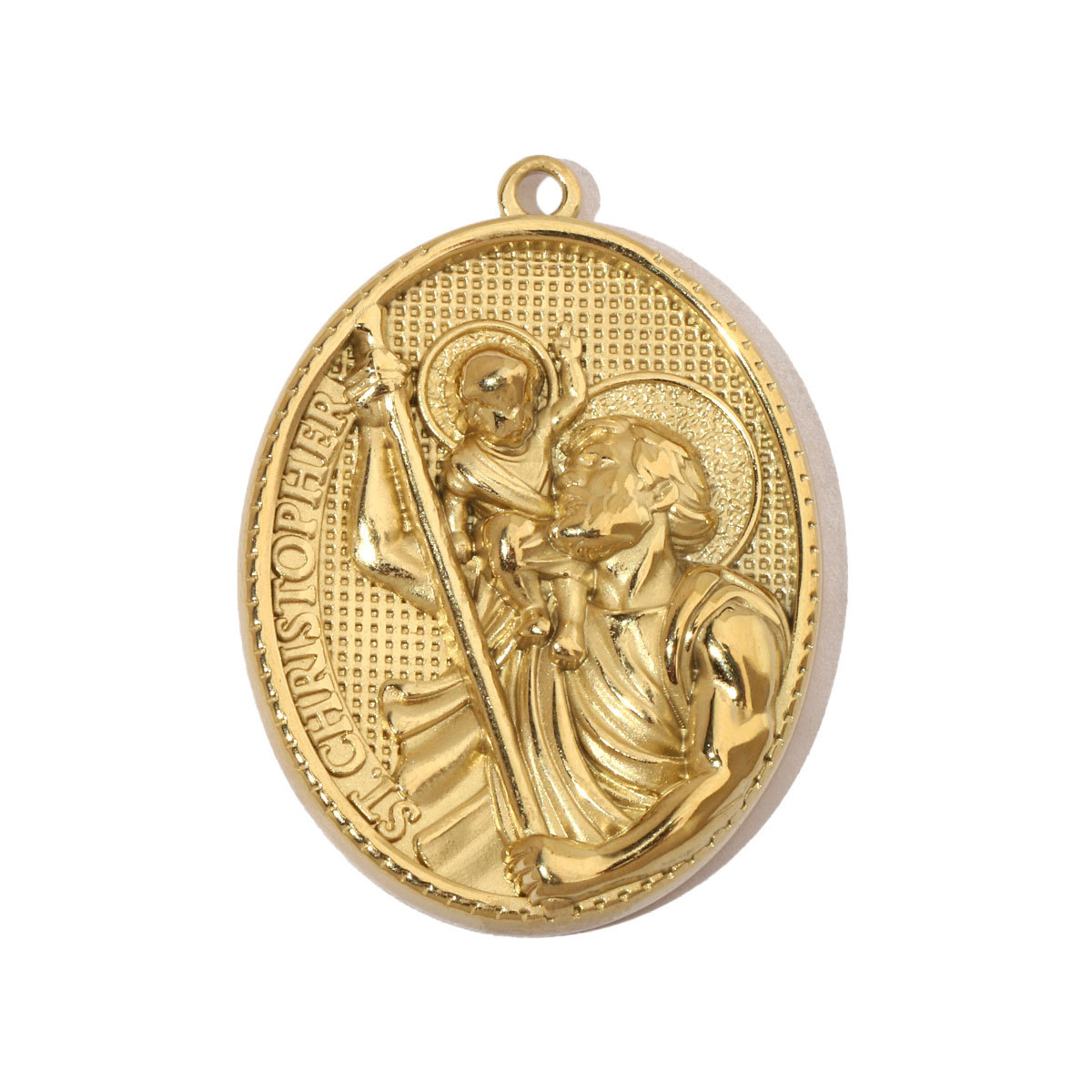 6pcs/pack Religious Jesus Stainless Steel Diy Charms Men God Cross Earring Necklace Making The Virgin Mary Jewelry Pendant