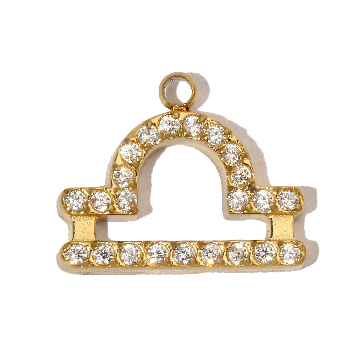 6pcs/pack Cubic Zircon Zodiac Sign Stainless Steel Diy Charms Women horoscope Earring Necklace Making  Jewelry Pendant