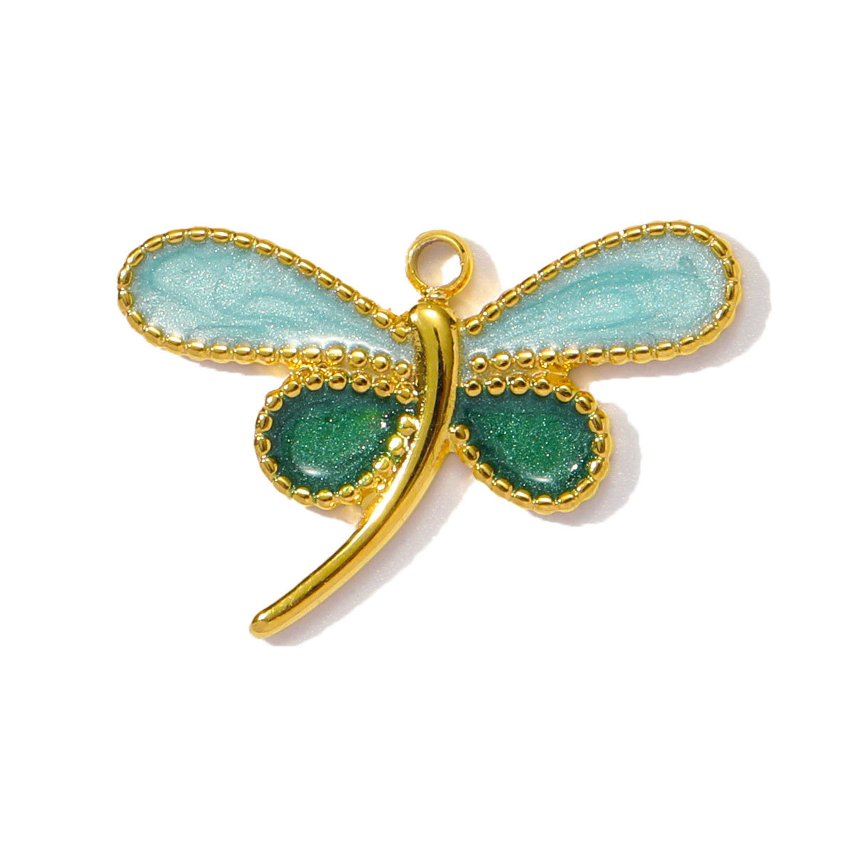 6pcs/pack Wholesale Stainless Steel Enamel Dragonfly Shell Diy Charms Woman Turtle Crab Necklace Pendants Pearl Conch Jewelry