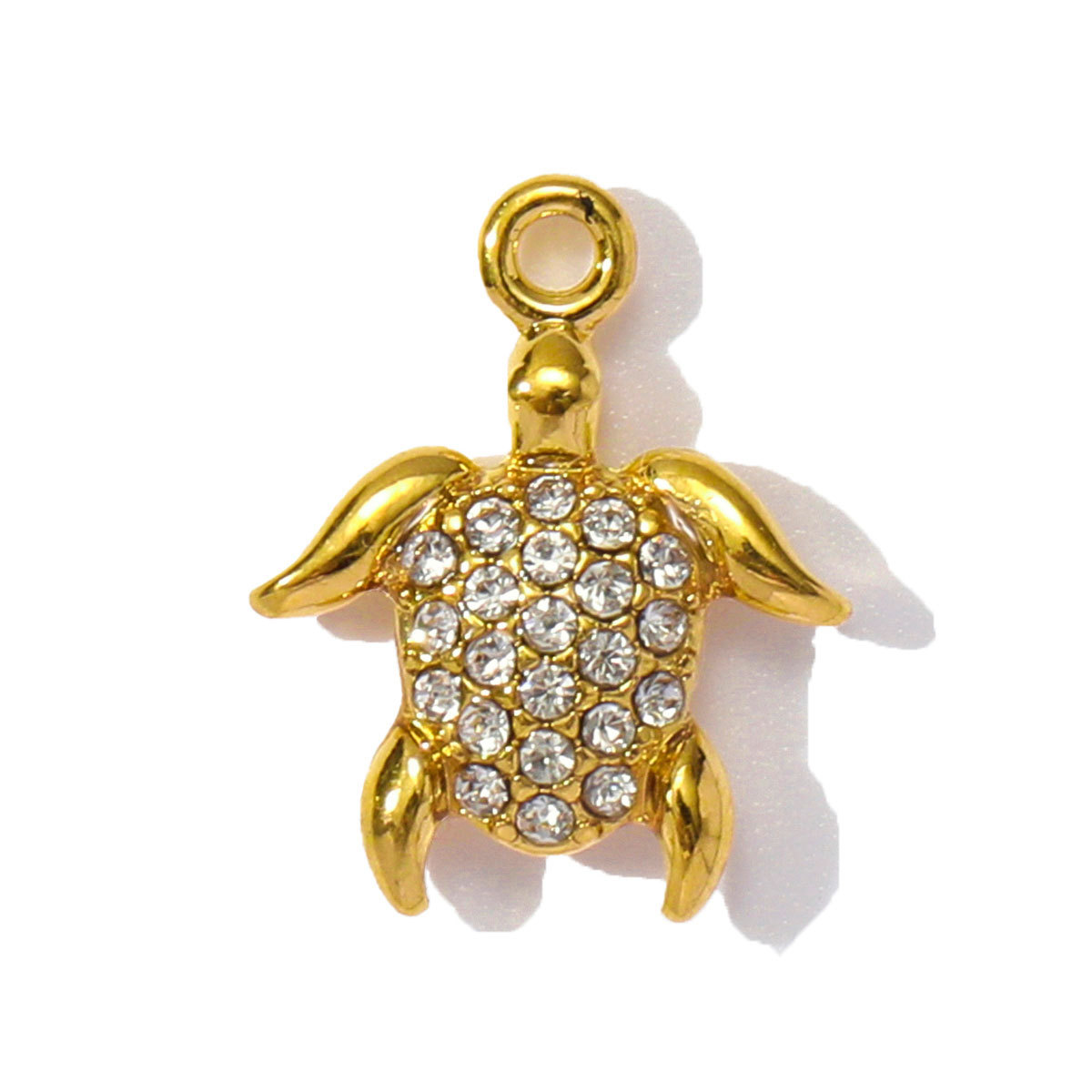 6pcs/pack Wholesale Stainless Steel Enamel Dragonfly Shell Diy Charms Woman Turtle Crab Necklace Pendants Pearl Conch Jewelry