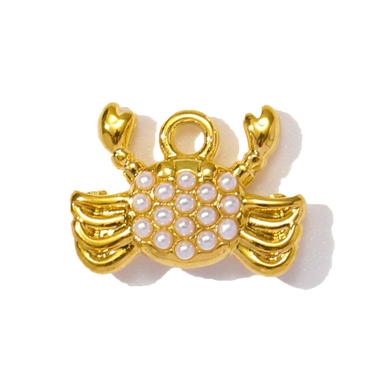 6pcs/pack Wholesale Stainless Steel Enamel Dragonfly Shell Diy Charms Woman Turtle Crab Necklace Pendants Pearl Conch Jewelry