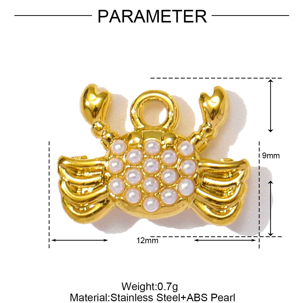 6pcs/pack Wholesale Stainless Steel Enamel Dragonfly Shell Diy Charms Woman Turtle Crab Necklace Pendants Pearl Conch Jewelry