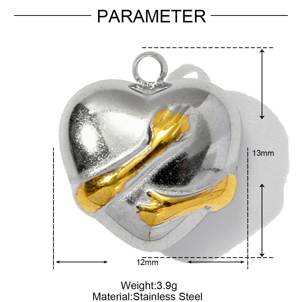 6pcs/pack Stainless Steel Enamel Swallow Pearl Heart Wings Pendant Mushroom Dolphin Goldfish DIY Charms Women Jewelry