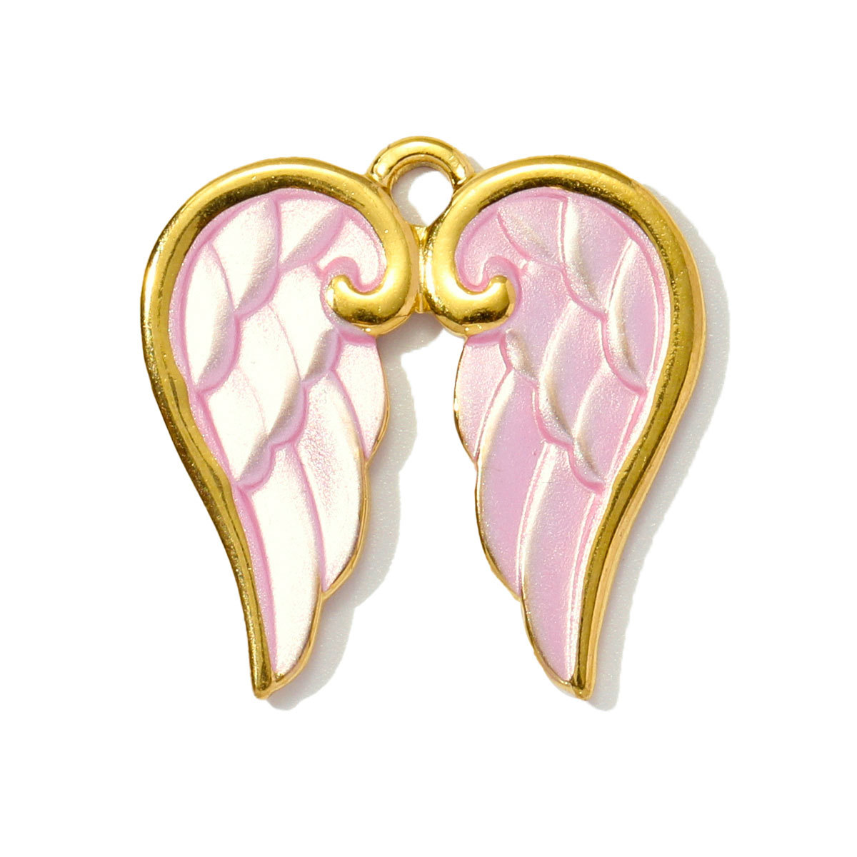 6pcs/pack Stainless Steel Enamel Swallow Pearl Heart Wings Pendant Mushroom Dolphin Goldfish DIY Charms Women Jewelry