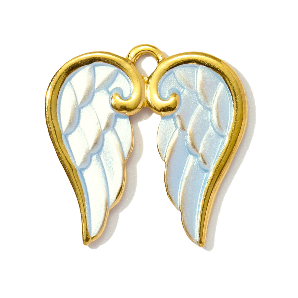 6pcs/pack Stainless Steel Enamel Swallow Pearl Heart Wings Pendant Mushroom Dolphin Goldfish DIY Charms Women Jewelry