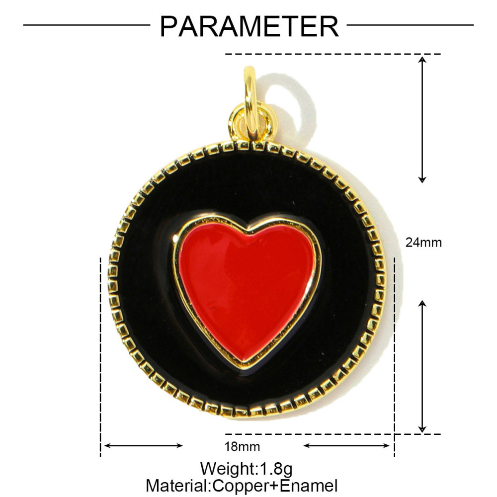 6pcs/pack Copper Enamel Cat Planet Grape Rainbow DIY Charms Zircon Mushroom Star Moon Pendants Women Necklace Making Jewelry