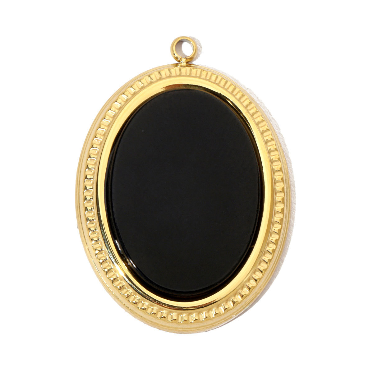6pcs/pack Luxury Oval Natural Stone Stainless Steel Diy Charms Women Malachite Star Necklace Pendant Black Agate Jewelry