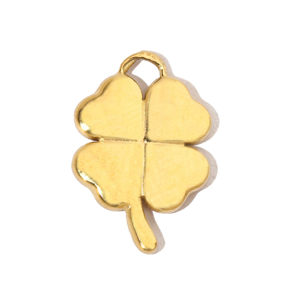 6pcs/pack Stainless Steel Lucky Clover Star DIY Charms Women Shell Jewelry Enamel Mushroom Eiffel Tower Goblet Necklace Pendants