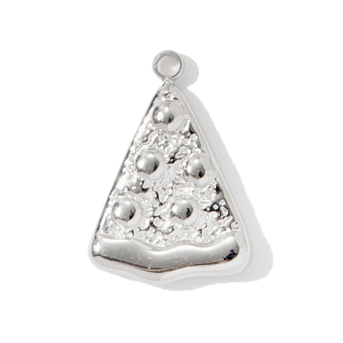6pcs/pack 18k Gold Plated Cat Moon Stainless Steel DIY Charms Women Jewelry Pistol Mushroom Leopard Pizza Necklace Pendants