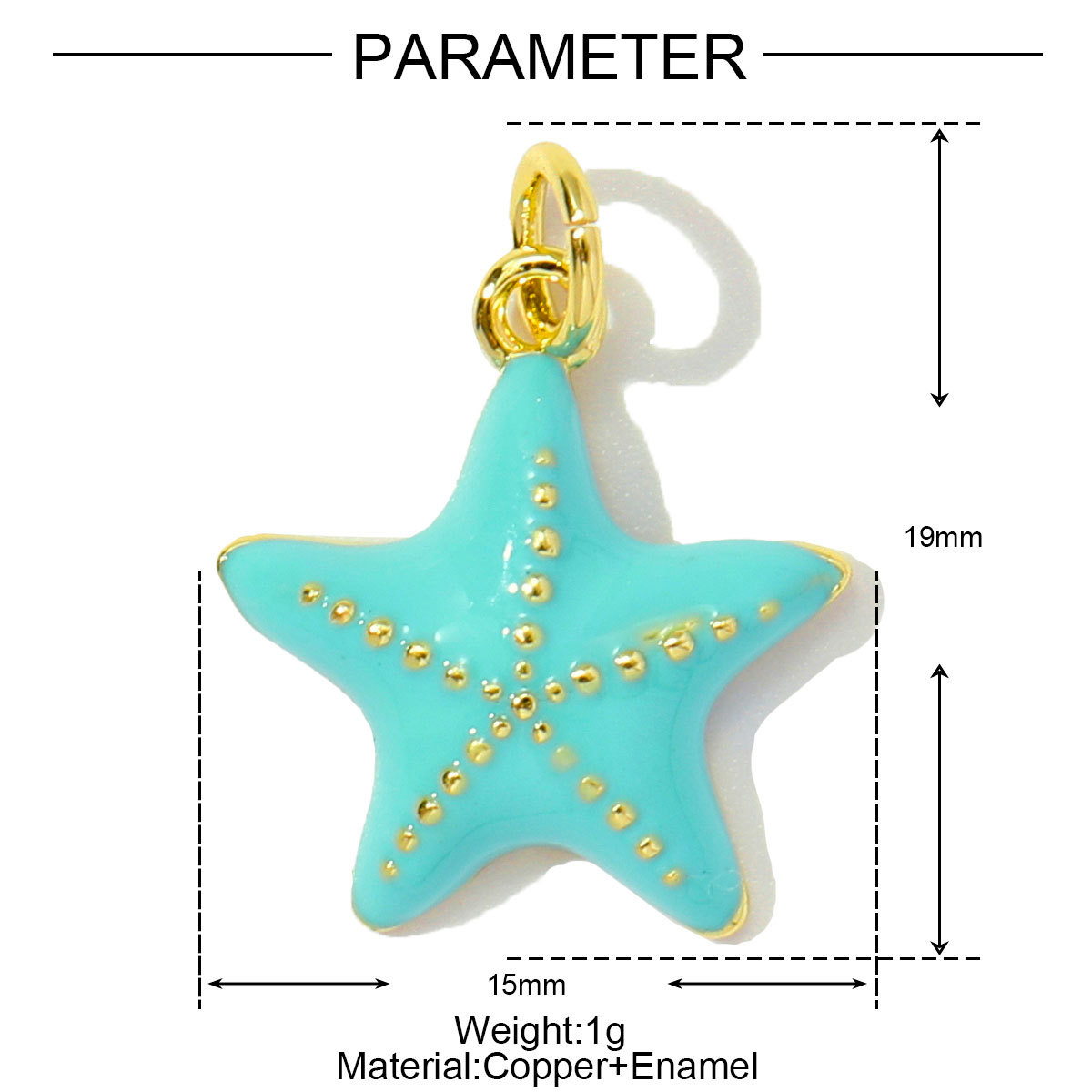 6pcs/pack Cute Copper Zircon Enamel Ladybug Panda DIY Charms Shell Octopus Starfish Pendants Women Necklaces Making Jewelry