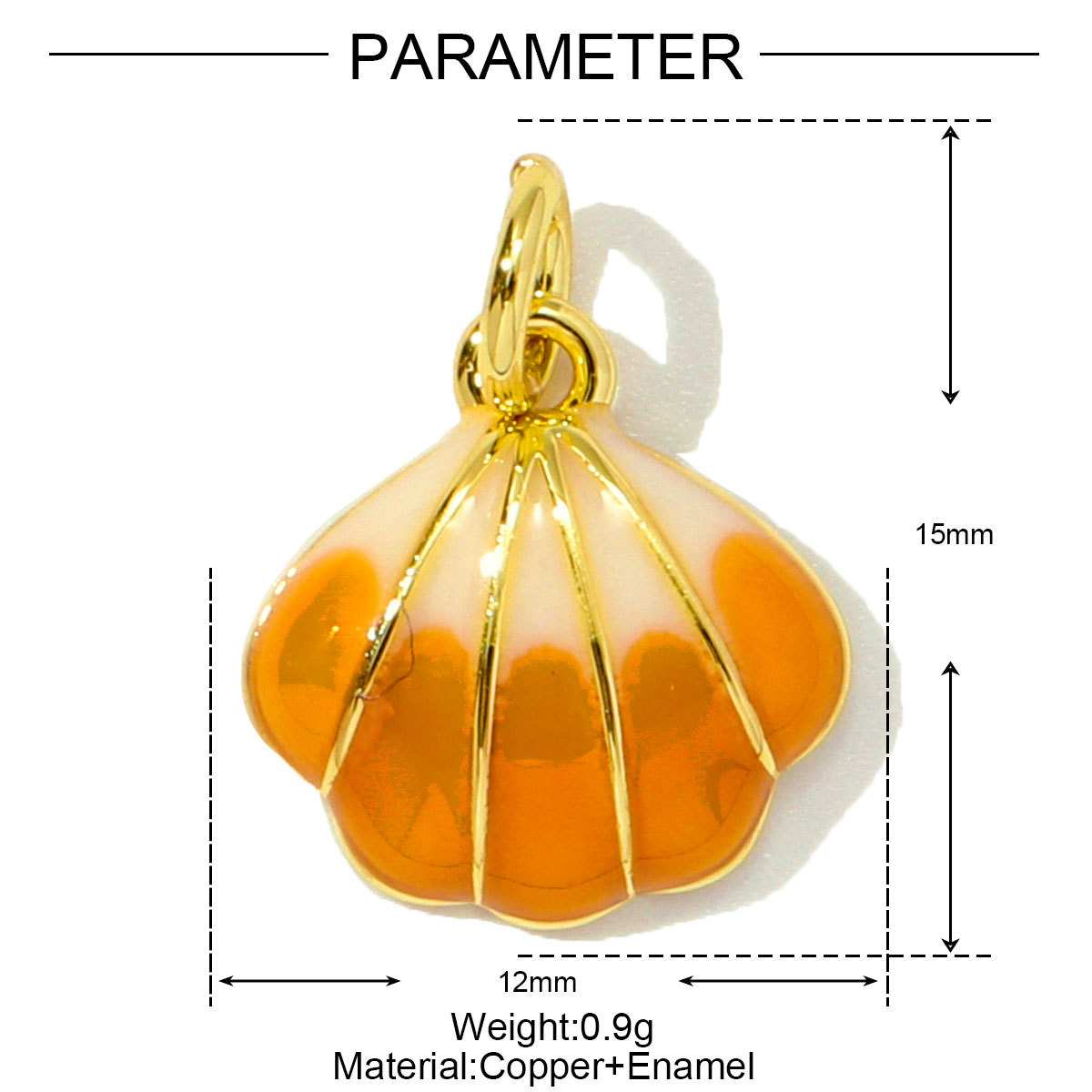 6pcs/pack Cute Copper Zircon Enamel Ladybug Panda DIY Charms Shell Octopus Starfish Pendants Women Necklaces Making Jewelry