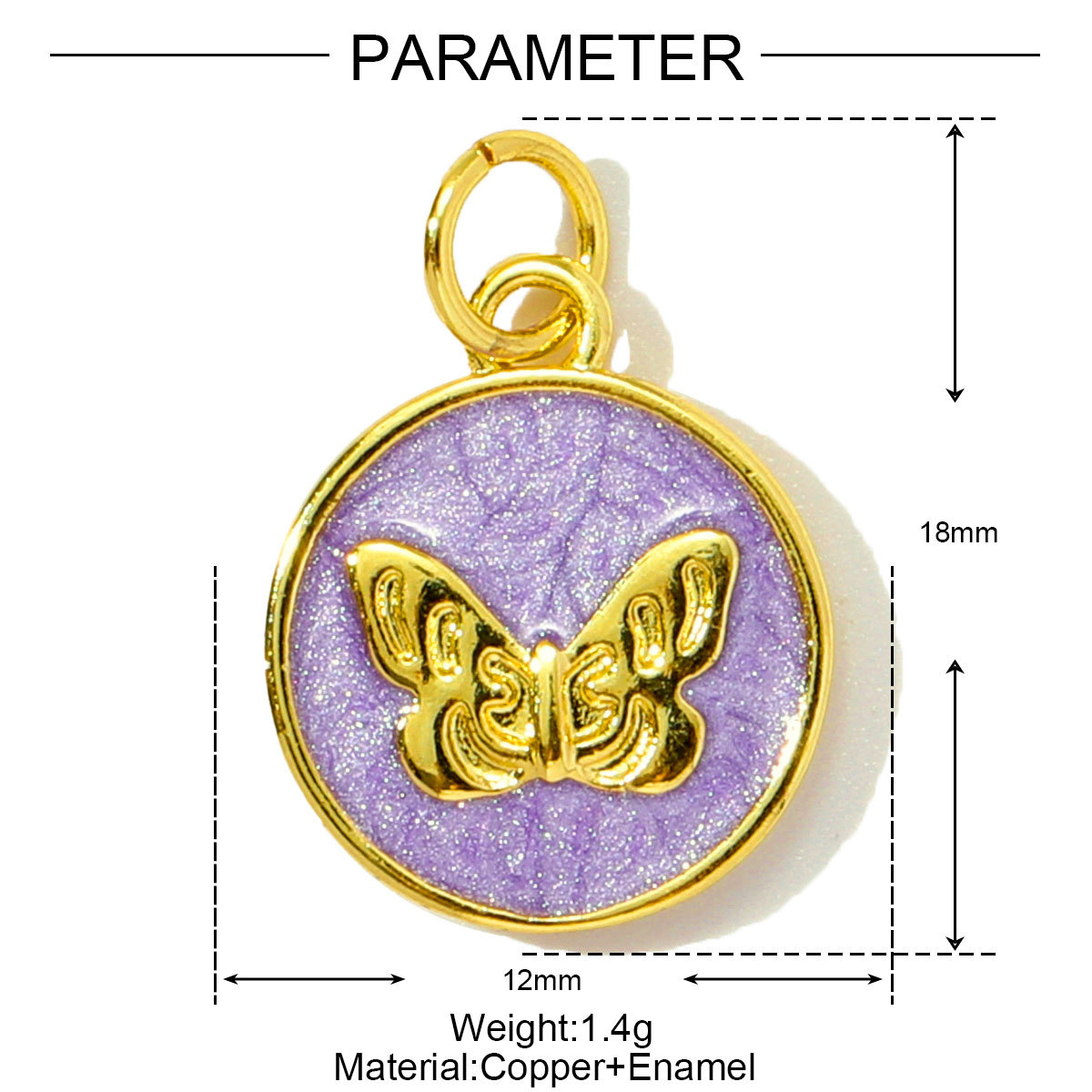 6pcs/pack Cute Copper Zircon Enamel Ladybug Panda DIY Charms Shell Octopus Starfish Pendants Women Necklaces Making Jewelry
