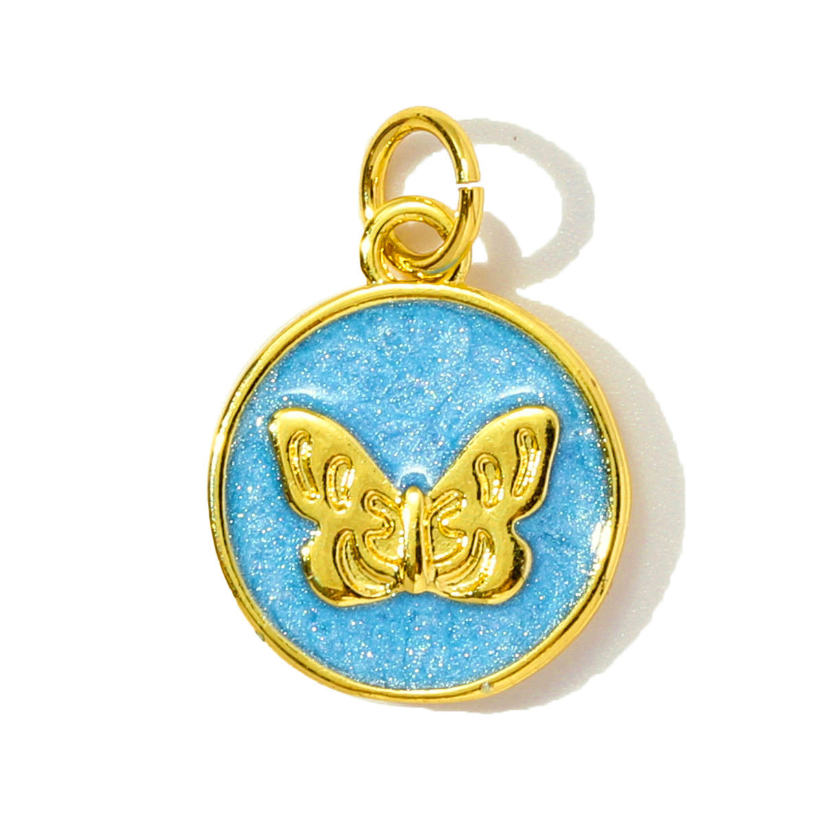 6pcs/pack Cute Copper Zircon Enamel Ladybug Panda DIY Charms Shell Octopus Starfish Pendants Women Necklaces Making Jewelry