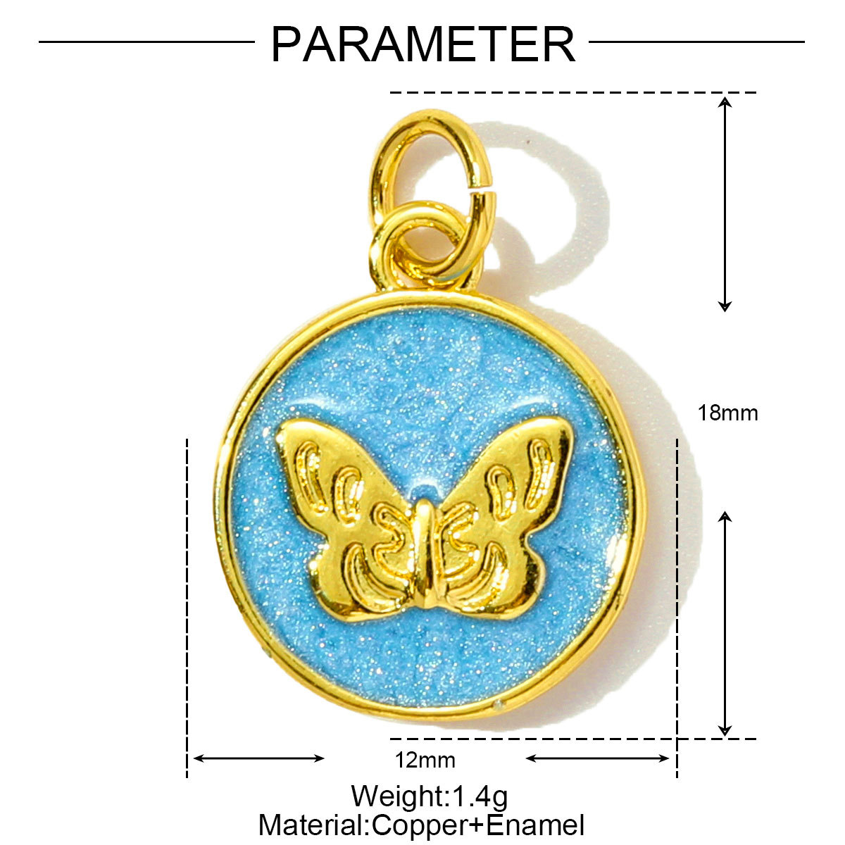 6pcs/pack Cute Copper Zircon Enamel Ladybug Panda DIY Charms Shell Octopus Starfish Pendants Women Necklaces Making Jewelry
