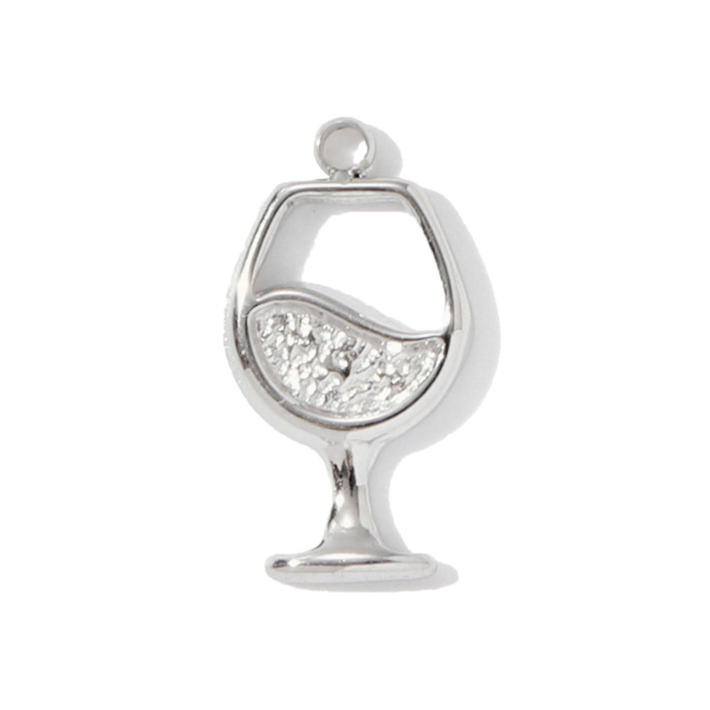 6pcs/pack Stainless Steel Corn Ice Cream Necklace Pendants Wine Glasses Cherry DIY Charms Earrings Making Women Jewelry