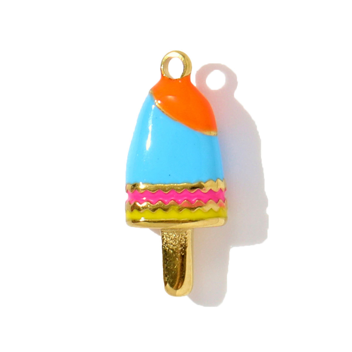 6pcs/pack Stainless Steel Corn Ice Cream Necklace Pendants Wine Glasses Cherry DIY Charms Earrings Making Women Jewelry