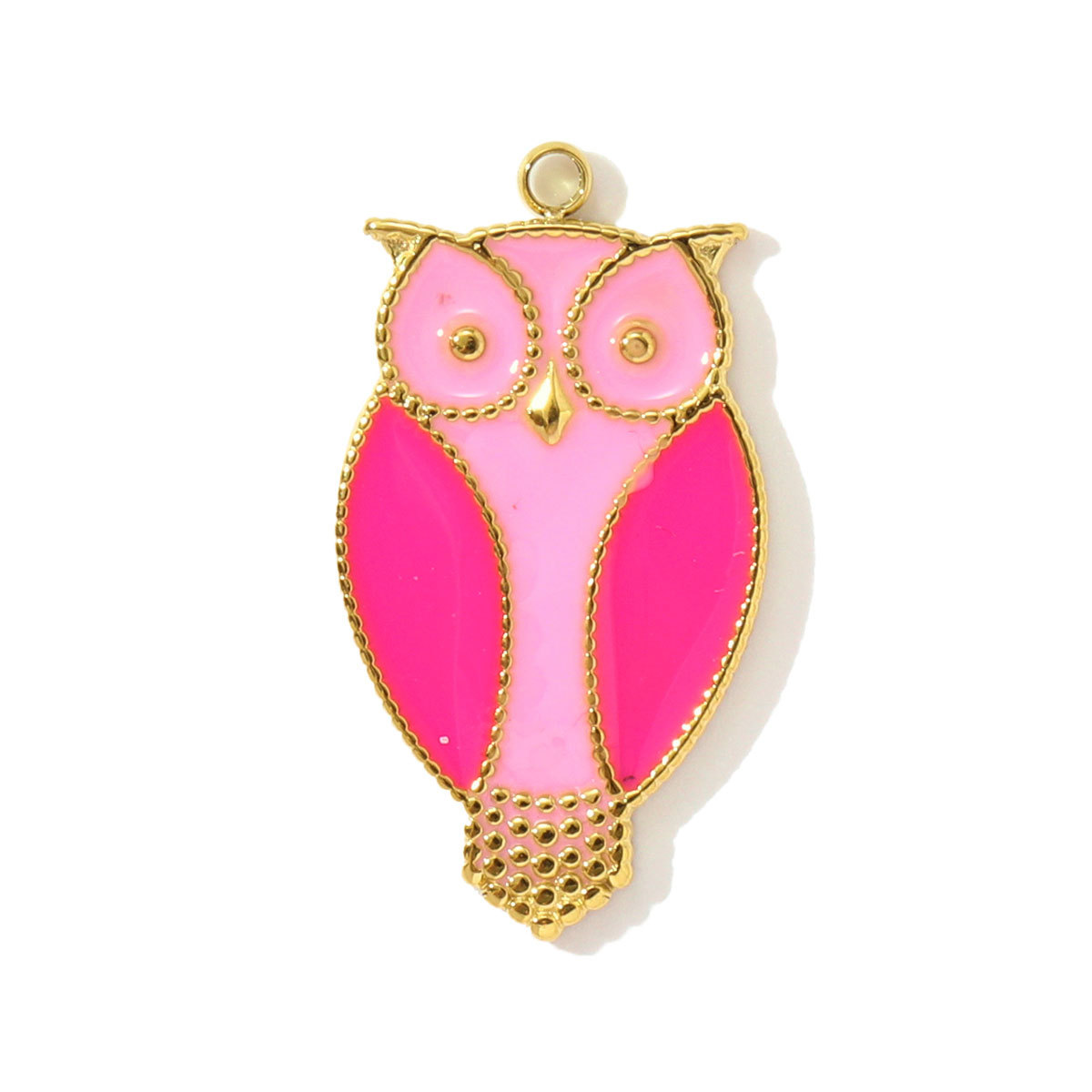 6pcs/pack Enamel Horse Owl Stainless Steel Necklace Pendants Crescent Moon Star DIY Charms Fish Earrings Making Women Jewelry